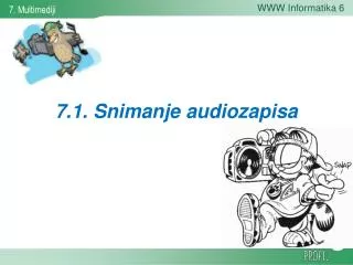 7 1 snimanje audiozapisa
