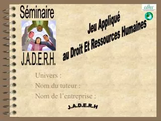 univers nom du tuteur nom de l entreprise