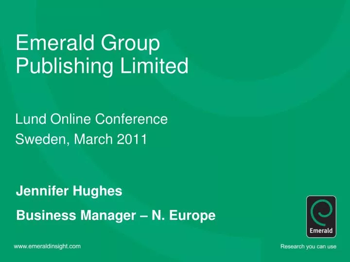 emerald group publishing limited