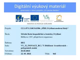 digit ln v ukov materi l zpracovan v r mci projektu eu pen ze kol m