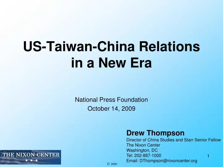 us taiwan china relations in a new era
