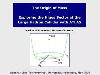 The Origin of Mass - Exploring the Higgs Sector at the Large Hadron Collider with ATLAS