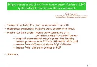 Higgs boson production from heavy quark fusion at LHC systematics from parton shower approach