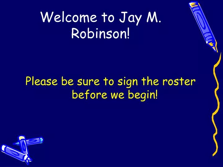 welcome to jay m robinson