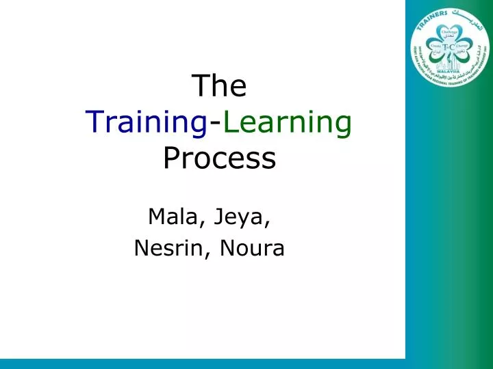 the training learning process