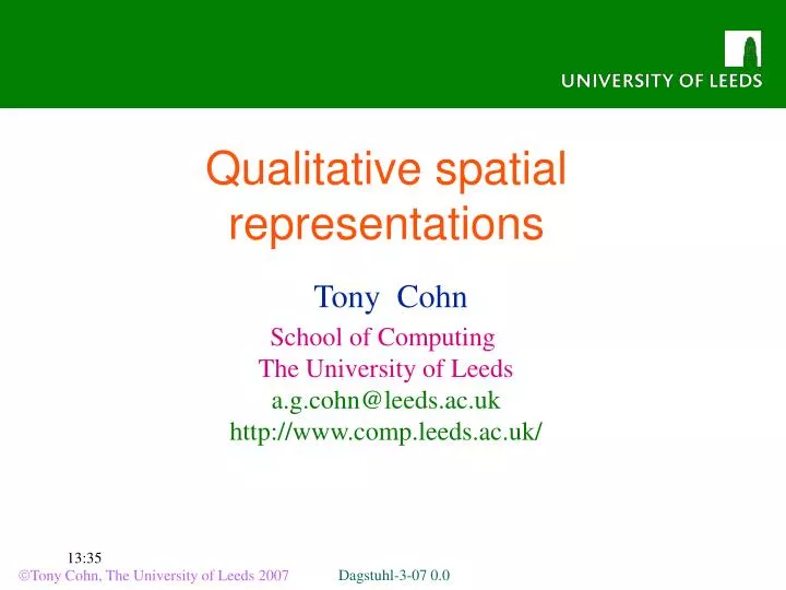 qualitative spatial representations
