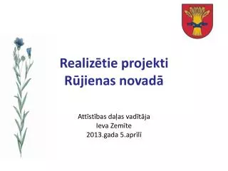 realiz tie projekti r jienas novad