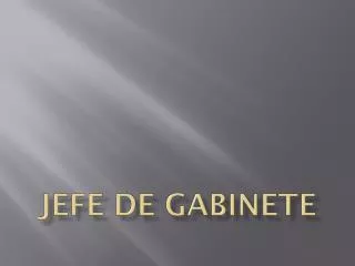 jefe de gabinete