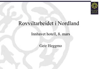rovviltarbeidet i nordland