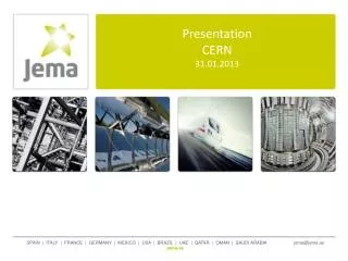 Presentation CERN 31.01.2013