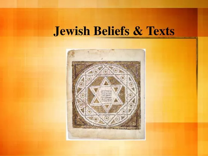 jewish beliefs texts