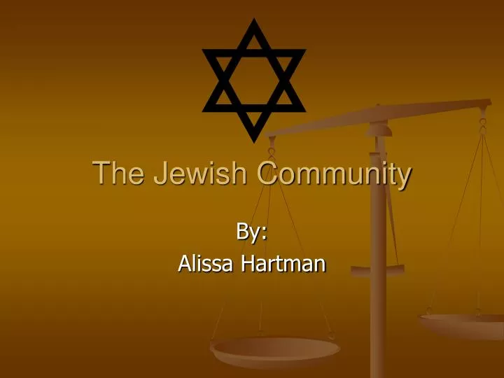 the jewish community