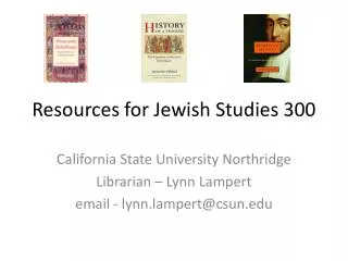 Resources for Jewish Studies 300