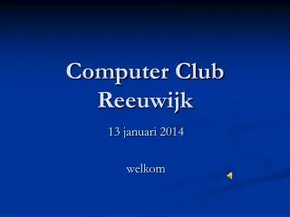 computer club reeuwijk