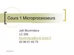 Cours 1 Microprocesseurs - slide 1