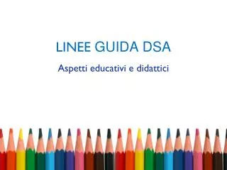 linee guida dsa