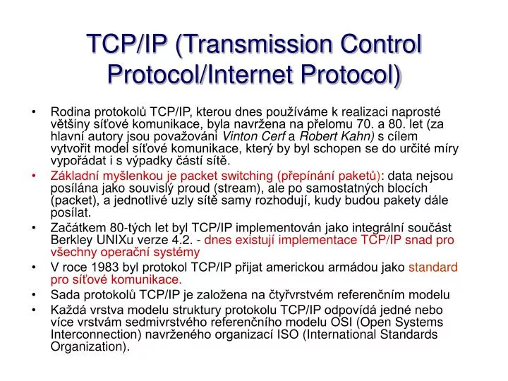 tcp ip transmission control protocol internet protocol