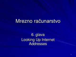 mrezno ra unarstvo