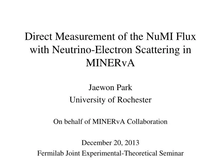 direct measurement of the numi flux with neutrino electron scattering in minerva