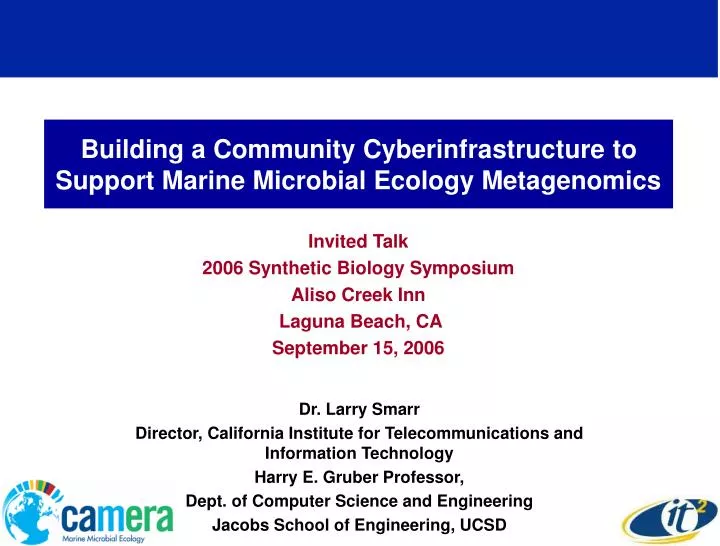 building a community cyberinfrastructure to support marine microbial ecology metagenomics