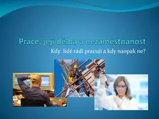 pr ce jej d lba a nezam stnanost