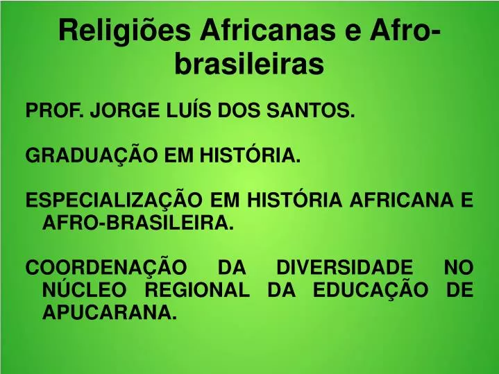 religi es africanas e afro brasileiras