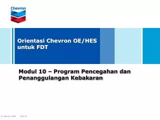 modul 10 program pencegahan dan penanggulangan kebakaran