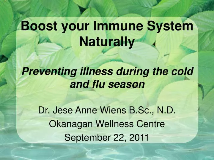 boost your immune system naturally preventing illness during the cold and flu season