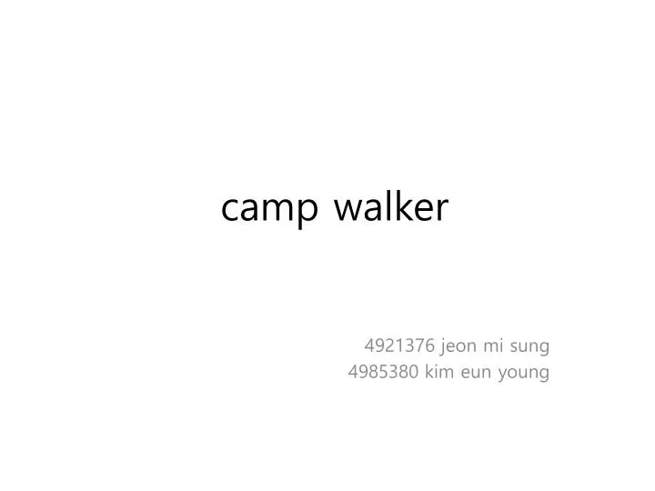 camp walker
