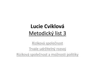 lucie cviklov metodick list 3