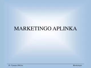 marketingo aplinka