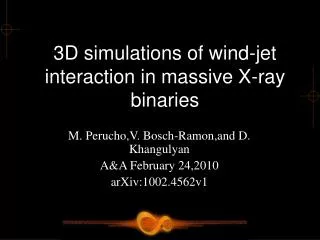 3D simulations of wind-jet interaction in massive X-ray binaries