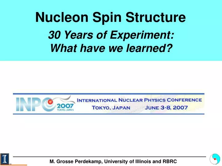 nucleon spin structure 30 years of experiment what have we learned
