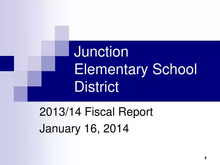junction elementary school district