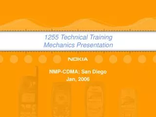 1255 Technical Training Mechanics Presentation