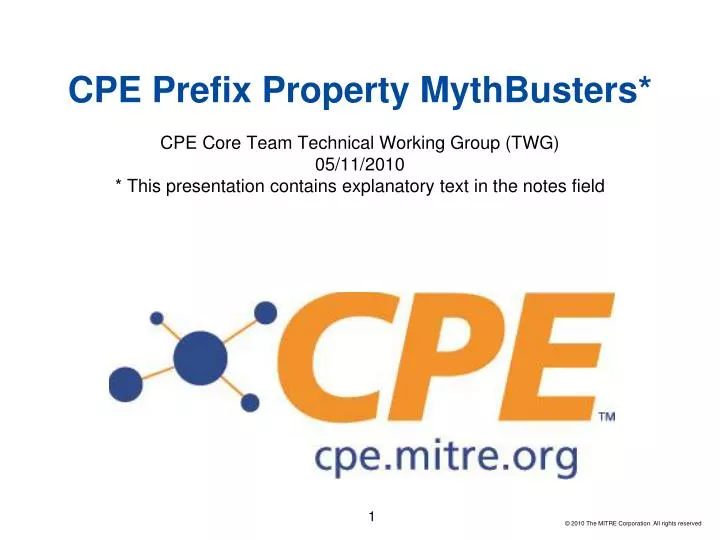 cpe prefix property mythbusters