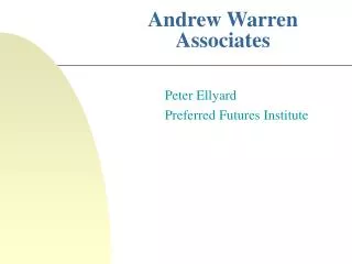 Andrew Warren Associates