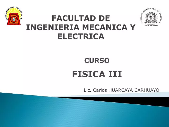 facultad de ingenieria mecanica y electrica