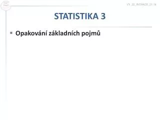 statistika 3