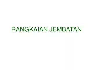rangkaian jembatan