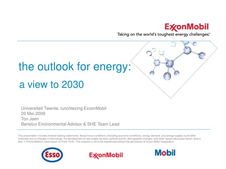 the outlook for energy