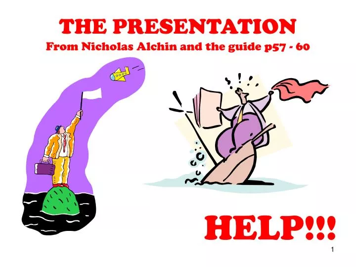 the presentation from nicholas alchin and the guide p57 60