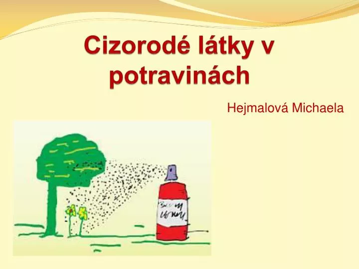 cizorod l tky v potravin ch