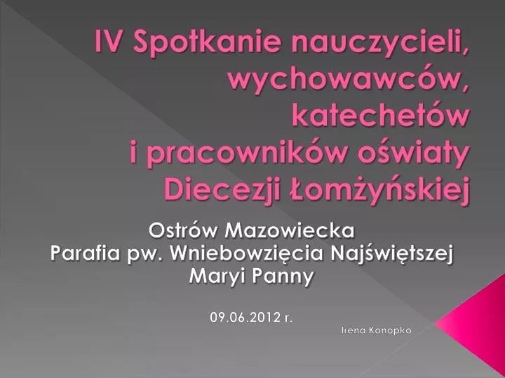 iv spotkanie nauczycieli wychowawc w katechet w i pracownik w o wiaty diecezji om y skiej