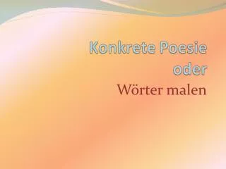 w rter malen