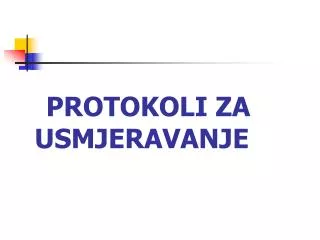 protokoli za usmjeravanje