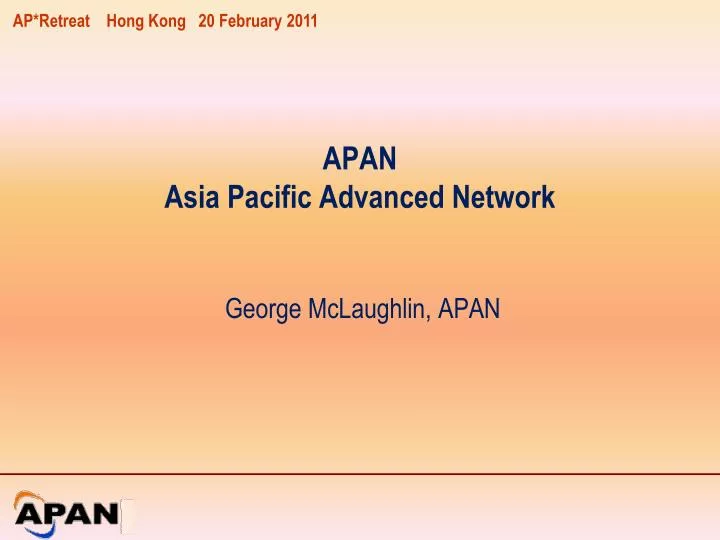 apan asia pacific advanced network