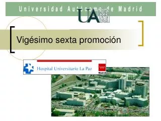 vig simo sexta promoci n
