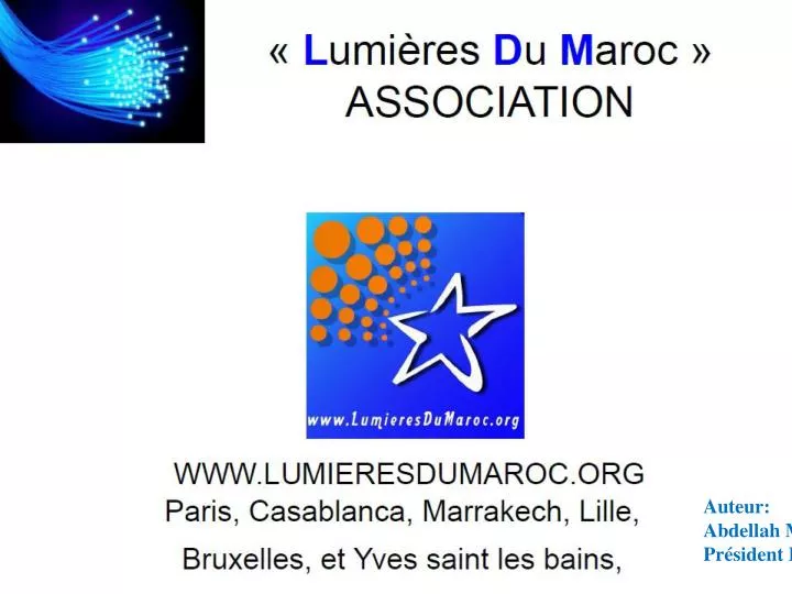 l association l umi res d u m aroc