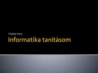 fekete imre
